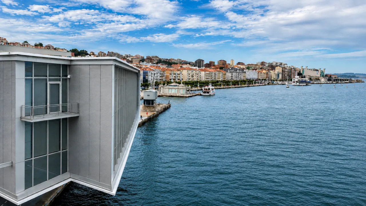 Centro Botín junto a la bahía de Santander, una de las paradas de la ruta a pie